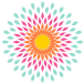 Rosace multicolore